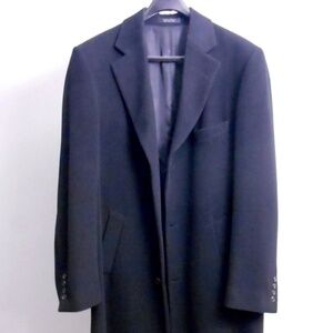 Chap Ralph Lauren Cashmere Black Overcoat size 42L (L)